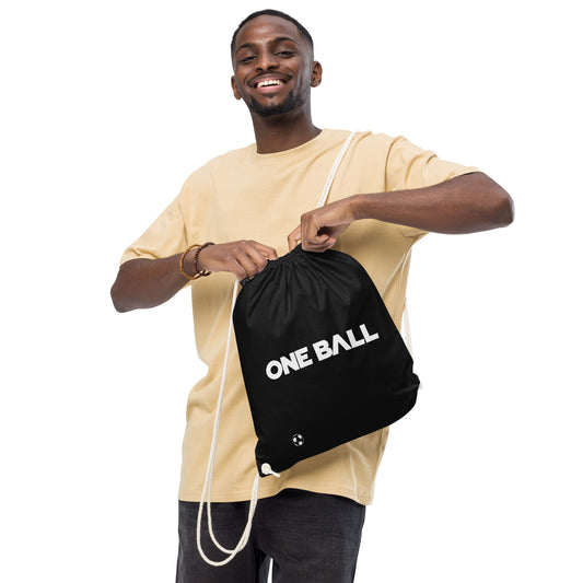 Organic cotton soccer bag