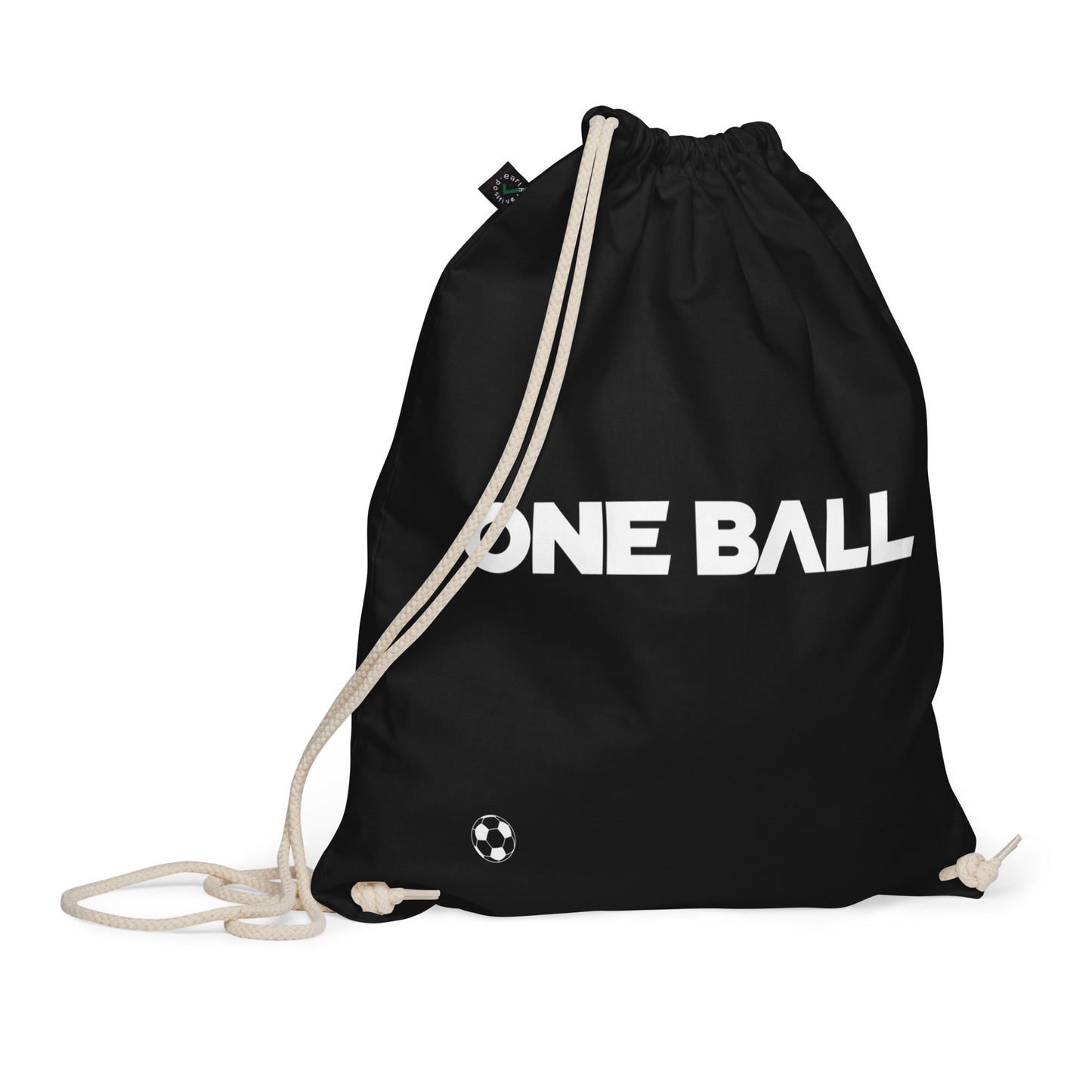 Organic cotton soccer bag