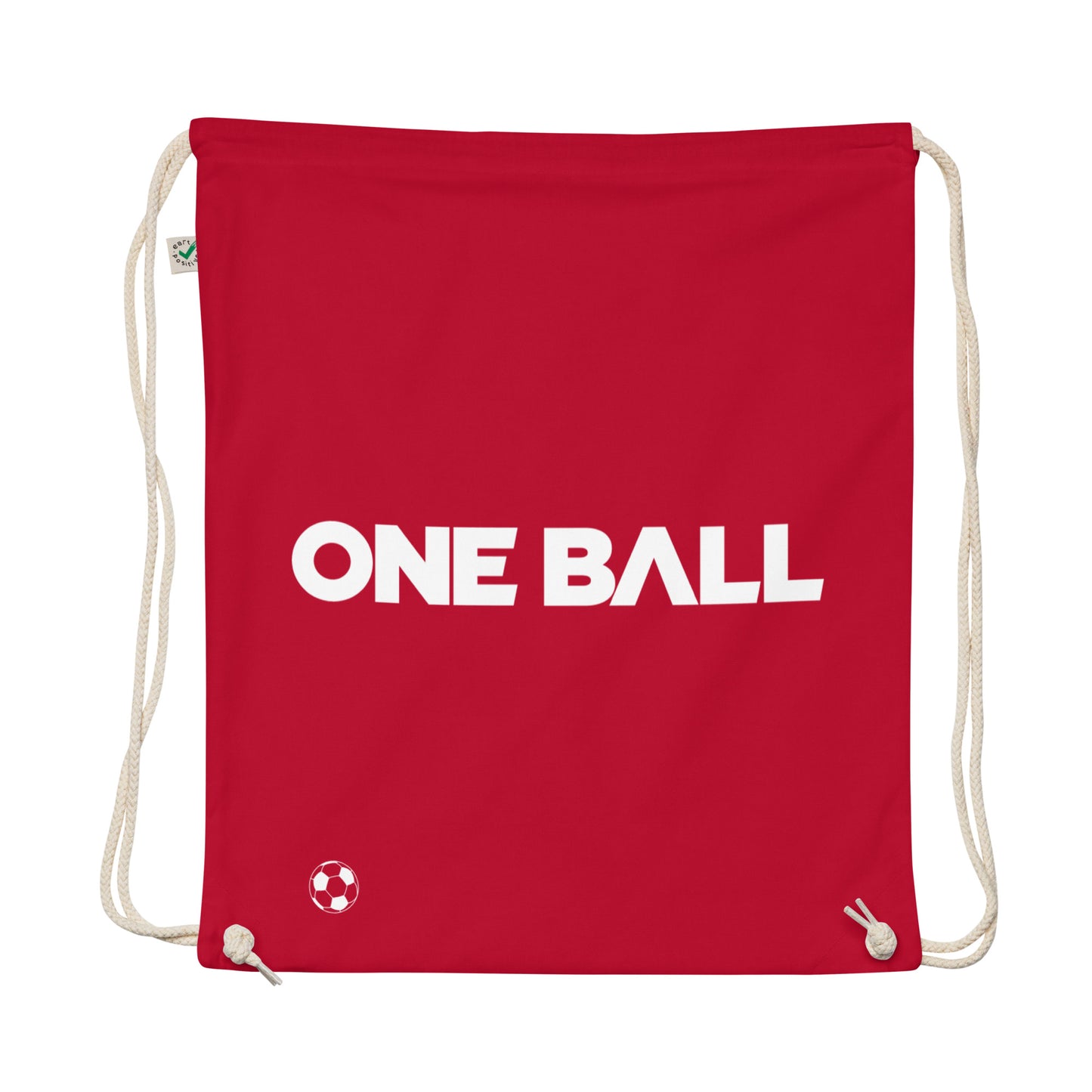 Organic cotton soccer bag