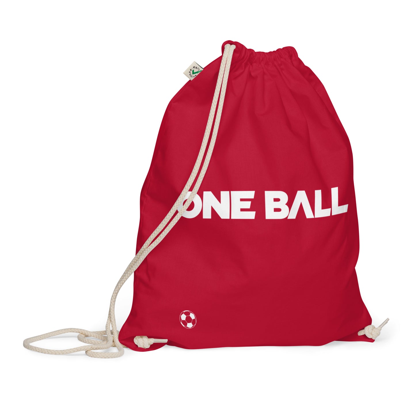 Organic cotton soccer bag